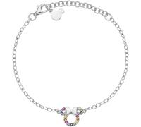Disney Bracelet en argent avec un personnage central représentant Minnie (Minnie multicolore)