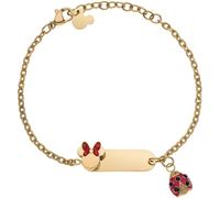 Disney Bracelet Lucky Minnie Collection Acier Inoxydable Couleur Or pour filles, 18cm