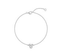 Disney Bracelet Minnie Mouse en argent sterling 925 avec pierre de naissance du mois d'avril, 17 cm avec rallonge de 2,5 cm