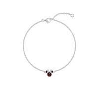 Disney Bracelet Minnie Mouse en argent sterling 925 avec pierre de naissance du mois de janvier, 17 cm avec rallonge de 2,5 cm