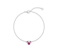 Disney Bracelet Minnie Mouse en argent sterling 925 avec pierre de naissance du mois de juin, 17 cm avec rallonge de 2,5 cm