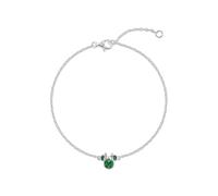 Disney Bracelet Minnie Mouse en argent sterling 925 avec pierre de naissance du mois de mai, 17 cm avec rallonge de 2,5 cm