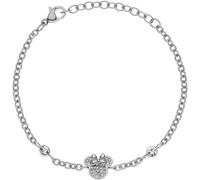 Disney Bracelet Minnie pour filles, en Acier Inoxydable, avec Cristaux de Zircone Cubique, Taille 13-18 cm, Bijoux