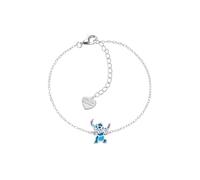 Disney Bracelet Stitch pour Femme en Argent, Taille 13-17cm, Bijoux