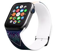 Disney Bracelet The Nightmare Before Christmas de Tim Burton pour Apple Watch Series 9/8/7/6/5/4/3/2/1/SE 38 mm, 40 mm, 41 mm | Cadeaux Jack Skellington pour homme et femme (Jack et Sally)