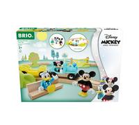 Disney Brio Circuit Mickey Mouse - Coffret Complet 18 Pieces - Circuit De Train En Bois - Ravensburger - Des 3 Ans - 32277