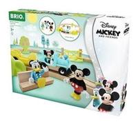 DISNEY Brio Circuit Mickey Mouse - Coffret complet 18 pieces - Circuit de train en bois - Ravensburger - Des 3 ans - 32277 G