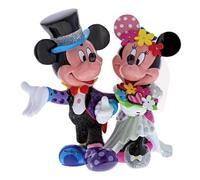 Enesco Figurine Disney Britto Mickey et Minnie Mariage - Résine Multicolore 25x22x16 cm