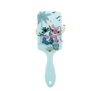 Disney - Brosse Démêlante Cheveux Enfants Stitch & Angel - Poils Flexibles - Ergonomique Antidérapant - Usage Cheveux Sec, Mouillé - Accessoire Coiffure Fille - Demêlage Doux - Produit Officiel