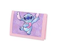 Disney Cadeau Stitch pour femmes et enfants : petit porte-monnaie parfait et porte-cartes, rose, Classique