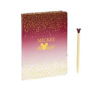 Disney - Cahier A5 Avec Stylo Mickey Berry Glitter