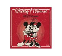 Calendrier 2022 Disney - Mickey et Minnie Mouse - 30 cm x 30 cm