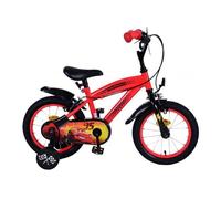 Volare Disney Cars Vélo pour enfant 14 pouces rouge avec deux freins à main - sécurité, confort et plaisir longue durée
