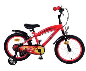Disney Cars 16" Vélo enfant Rouge avec deux freins à main - Sécurité, confort et plaisir réunis !