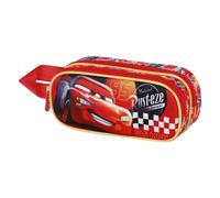 Disney Cars 3 Bumper-Trousse 3D Double, Rouge, 22 x 9,5 cm