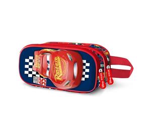 Disney Cars 3 Cups-Trousse 3D Double, Noir 22 x 10 cm
