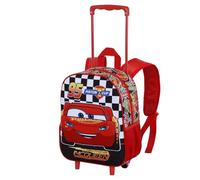 Disney Cars 3 Racer-Sac à dos 3D à Roulettes Petit, Rouge, 26 x 34 cm, Capacité 7 L
