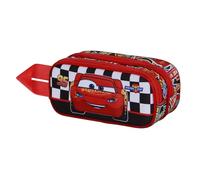 Disney Cars 3 Racer-Trousse 3D Double, Rouge, 22 x 10 cm