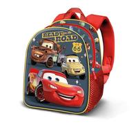 Disney Cars 3 Ready-Sac à Dos 3D Elite, Rouge, 25 x 30 cm, Capacité 7 L