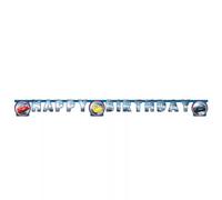 Disney Cars Bannière en papier FSC avec inscription « Happy Birthday » Longueur 2 m