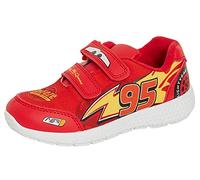 Disney Cars Baskets pour garçon Lightning McQueen Chaussures de sport faciles à fixer, Rouge, 23 EU
