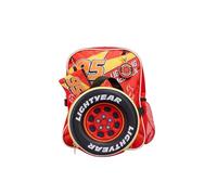 Disney Cars Ensemble sac à dos 4 pièces pour garçon - Sac d'école Lightning McQueen avec sac à déjeuner, trousse à crayons et porte-clés