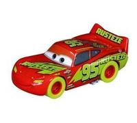 Disney cars flash mcqueen glow racer brille dans le noir - voiture course de nuit - set accessoire carrera circuit go et carte noir