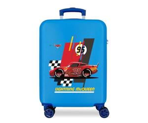 Disney Cars Flash Mcqueen Valise Trolley Cabine Bleu 37x55x20 cms Rigide ABS Serrure à combinaison 34L 2,6Kgs 4 roues doubles Bagage à main