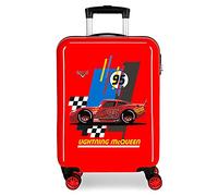 Disney Cars Flash Mcqueen Valise Trolley Cabine Rouge 37x55x20 cms Rigide ABS Serrure à Combinaison 34L 2,6Kgs 4 Roues Doubles Bagage à Main