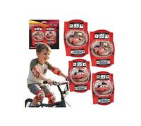 DISNEY CARS Genouillères et coudières pour enfants pour vélo, trottinette, rollers Taille unique