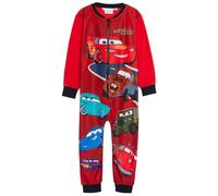 Disney Cars Grenouillère en polaire tout en un pour enfants Garçons Pyjamas Lightning McQueen Mater Combinaison de nuit Pjs, multicolore, 5-6 Years