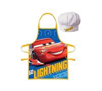 Disney Cars Lightning McQueen - Tablier de cuisine avec chapeau - (3 - 6 ans)
