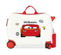 Disney Cars McQueen Valise Cabine pour Enfant, en ABS résistant et léger, Quatre Roues Doubles, Fermeture à Combinaison, Joumma Bags