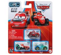 Disney Cars Mini Racers Lot de 3 (Grc Racers 1 Francesco Bernoulli, Lightning McQueen et Carla Veloso)