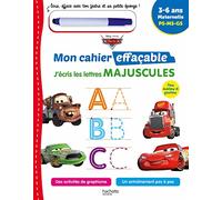 Disney - Cars Mon cahier effaçable - J'écris les lettres majuscules (3-6 ans)