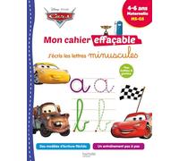 Disney - Cars - Mon cahier effaçable - J'écris les lettres minuscules (4-6 ans)