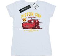 Disney - "Cars Piston Cup Champion" T-shirt pour femme BI13572 (XL) (Blanc)
