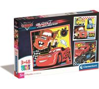 Clementoni 25309 Disney Cars Jigsaw 3 48 Pieces-Supercolor Children 5-7 Years, C