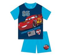 Disney Cars Pyjama Garcon, Vetement Enfant Ete, Pyjama Enfant Garcon Lightning McQueen, Bleu 2-3 Ans
