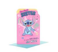 Disney Carte d'anniversaire pour sœur Motif Stitch