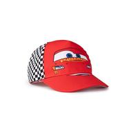 Disney Casquette à visière incurvée réglable Rouge Cars Lightning McQueen pour Enfants | Chapeau de Protection Solaire d'été pour garçons | Casquette à Carreaux Rust-eze '95