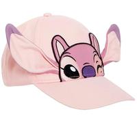 Disney Casquette de baseball avec oreilles 3D Lilo et Stitch pour fille, rose, Taille unique