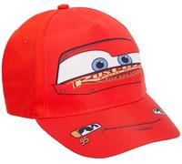 Disney Casquette de baseball Cars pour enfants Lightning McQueen Chapeau de soleil réglable Accessoire de déguisement, Rouge, Taille unique