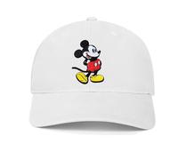 Disney Casquette de Baseball réglable Mickey Mouse pour Adulte, Blanc, Taille Unique Homme