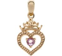 Disney CG00008GJL-0.CS Pendentif Princesse Cœur Couronne Saphir 375/- or jaune