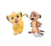Disney - Characters Fluffy Puffy - Simba & Timon - 9 cm