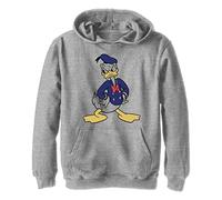 Disney Characters Pull à Capuche Classique Vintage Donald Boy's Polaire, Athletic Heather, S, Gris chiné Athletic, S