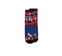 Disney Chaussettes Antiderapantes Enfant - Chaussettes Fille Ladybug - Chaussettes Chaussons Enfant - Rouge 27/30