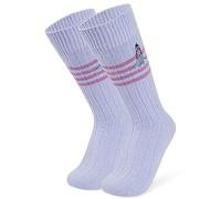 Disney Chaussettes Anti-Dérapantes Femme Chaussettes Chaussons Femme Fantaisie Stitch Minnie Bourriquet Taille Unique (Violet Bourriquet)