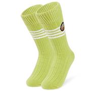 Disney Chaussettes Anti-Dérapantes Femme Chaussettes Chaussons Femme Fantaisie Stitch Minnie Bourriquet Taille Unique (Vert Baby Yoda)